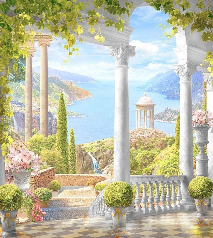 Фреска Пейзажи Балконы и террасы арт. a_912