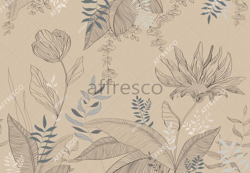 Фреска Графический цветок, арт. ID139397