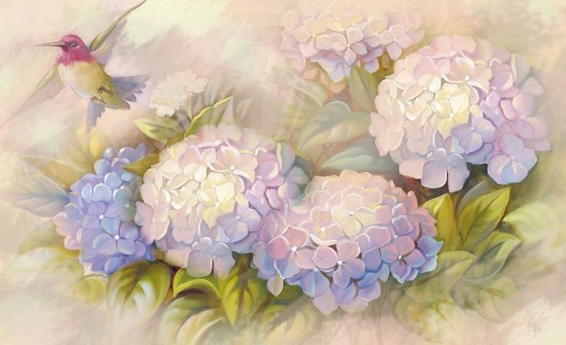 Фреска Цветы, цветочная коллекция арт. f_389