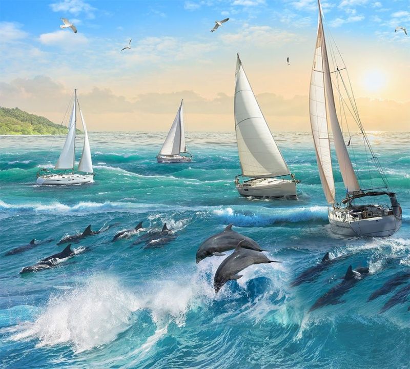 Фреска Современный Графический Дизайн 50081