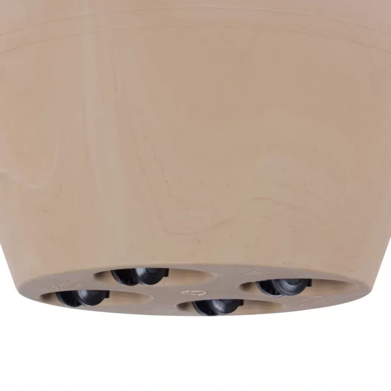 Горшок д/цветов с поддоном на колесах Le Jardin d=40, 20,5 л/мраморно-золотой