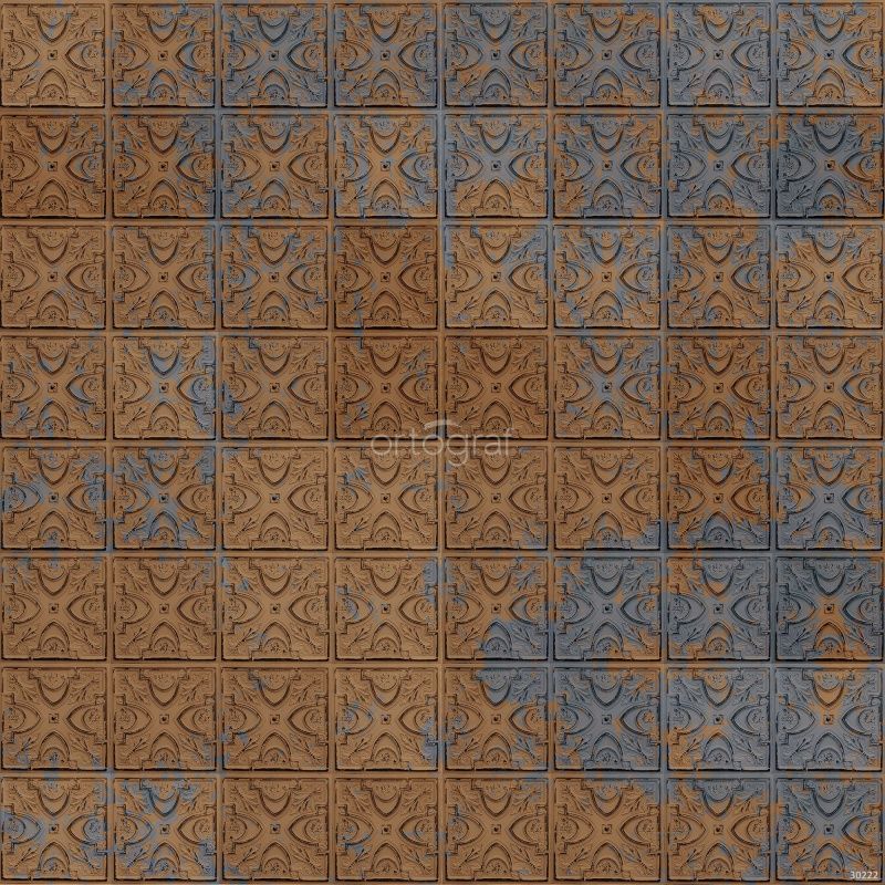 Фреска Матлический пэчворк Art.30222