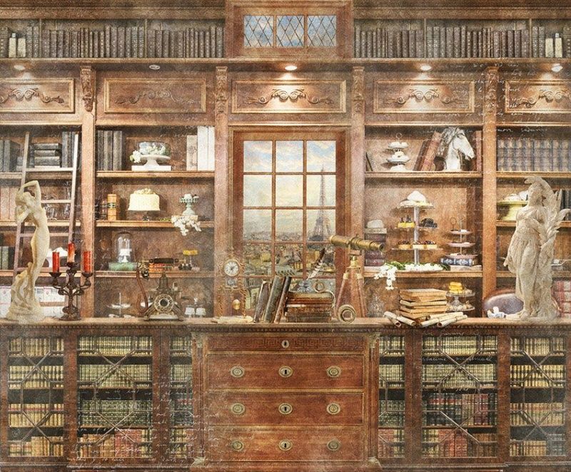 Фреска Имитация старинного шкафа