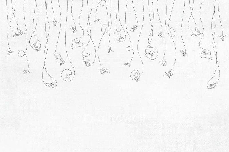 Фреска ANIMALISM Colibri black