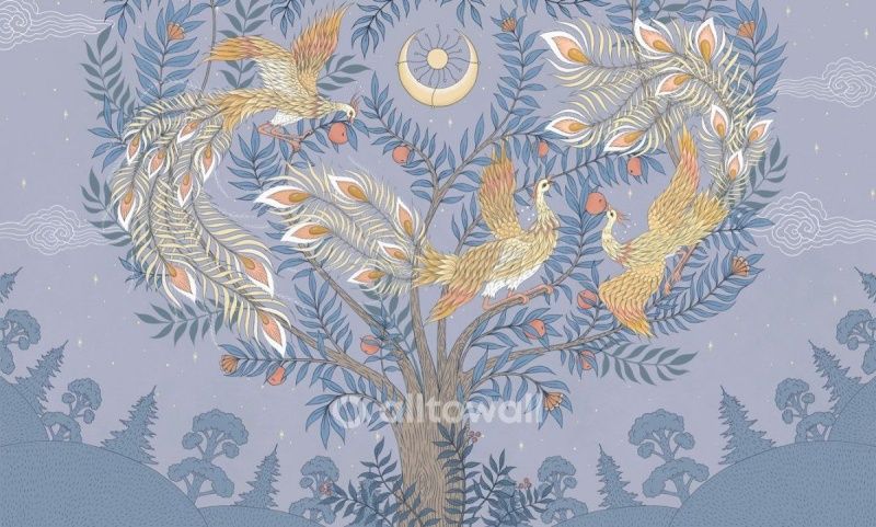 Фреска Перо Жар-птицы-3