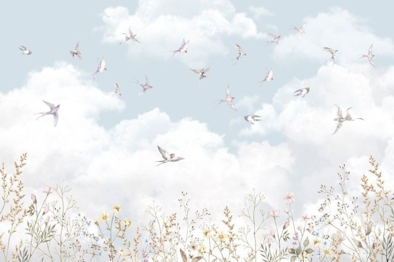 Фреска Танец ласточек-1