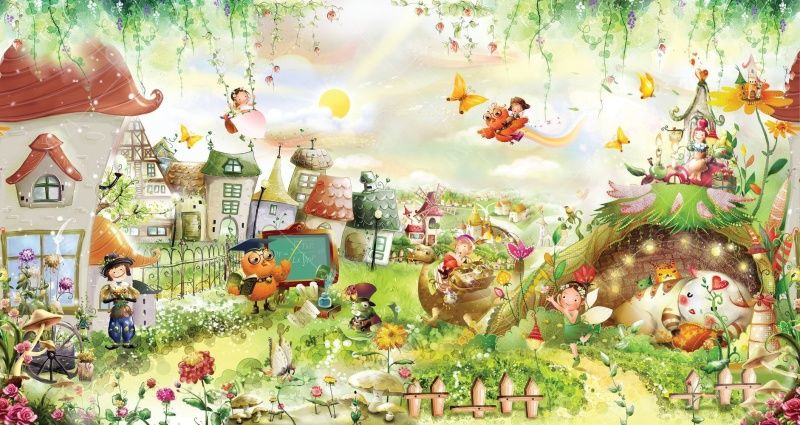 Фреска Сказочный город