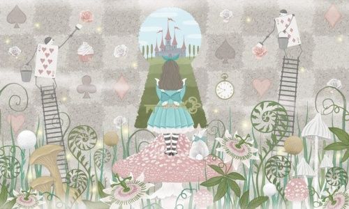 Фреска Алиса в стране чудес