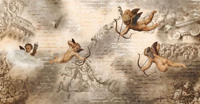 Фреска Графика Любовное письмо  7434