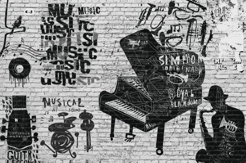 Фреска Современный дизайн Черно-белые арт. 980096