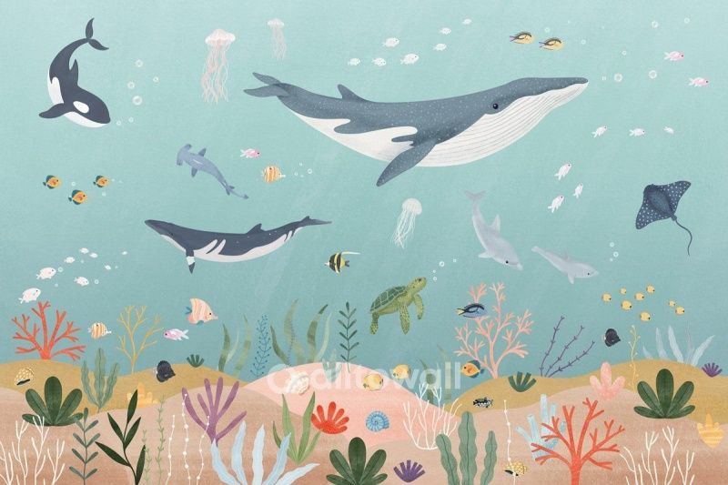 Фреска Удивительные рыбы