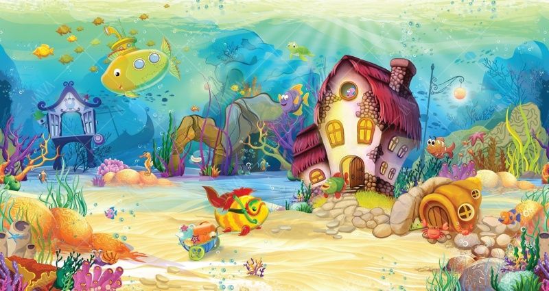 Фреска Панно подводный мир