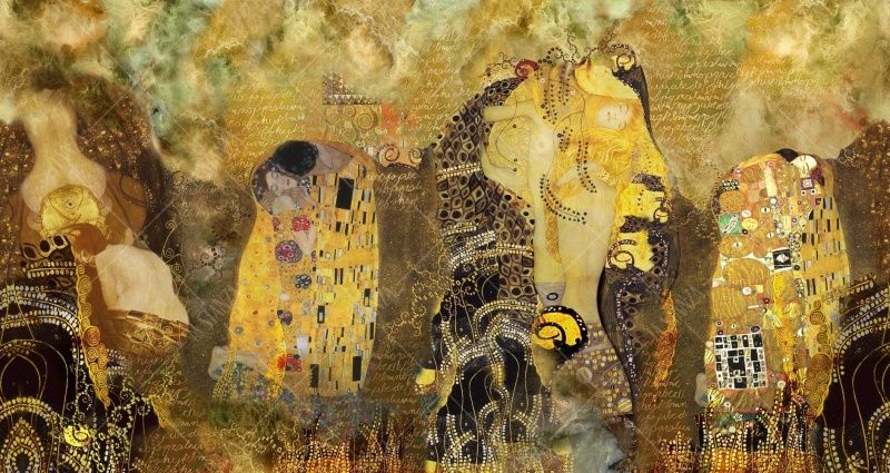 Фреска Арт-панно на тему Климта