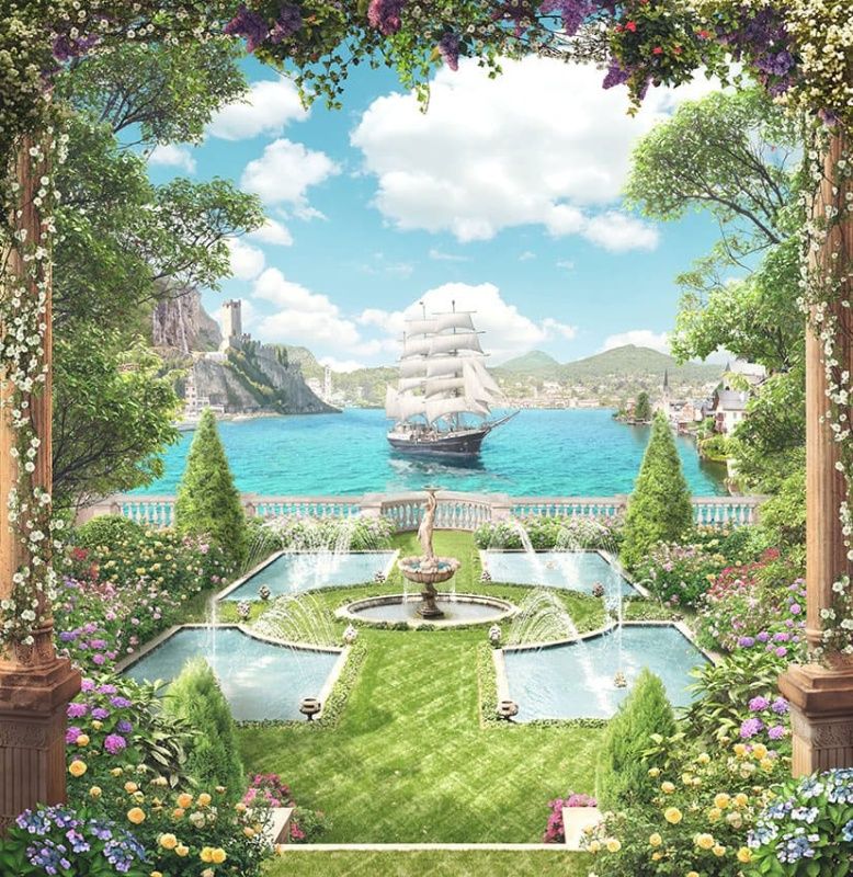 Фреска Пейзажи Балконы и террасы арт. a_969