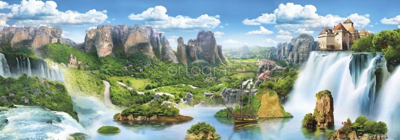 Фреска Страна водопадов Art.10551