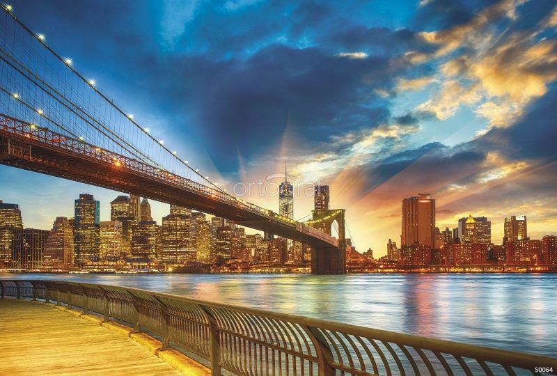 Фреска Закат над Манхетенном Art.50064