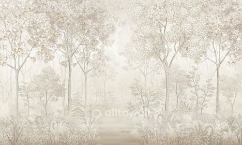 Фреска Бежевый лес