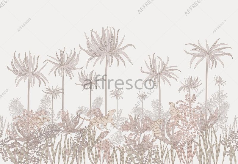 Фреска Тигры в джунглях, арт. ID139338