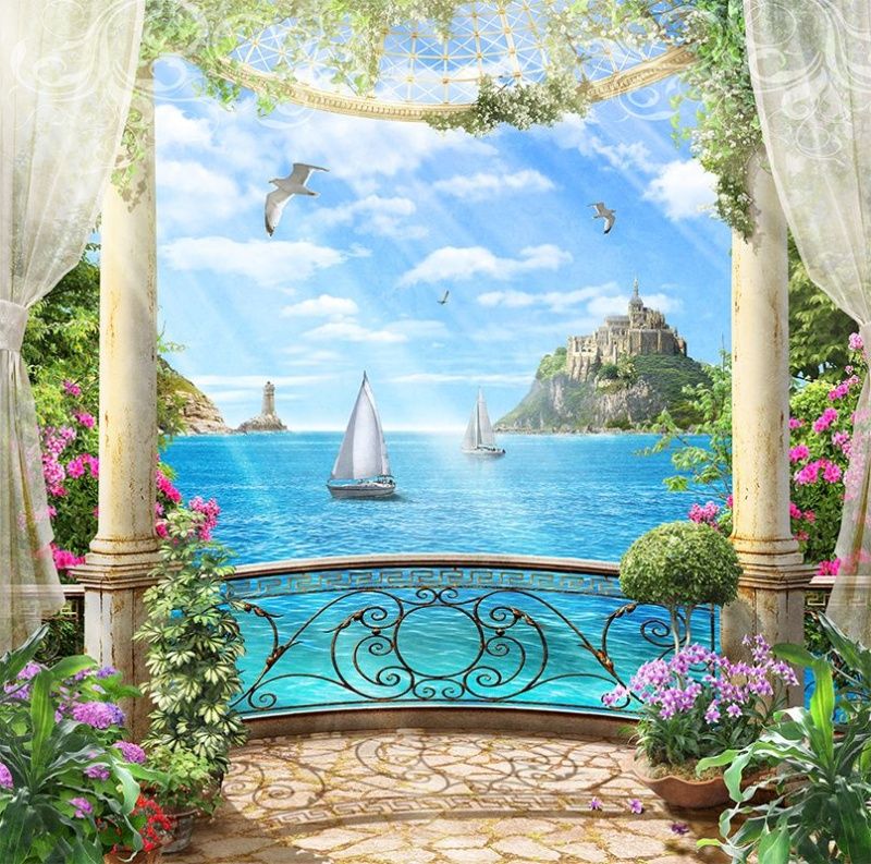 Фреска Современный Графический Дизайн 50051