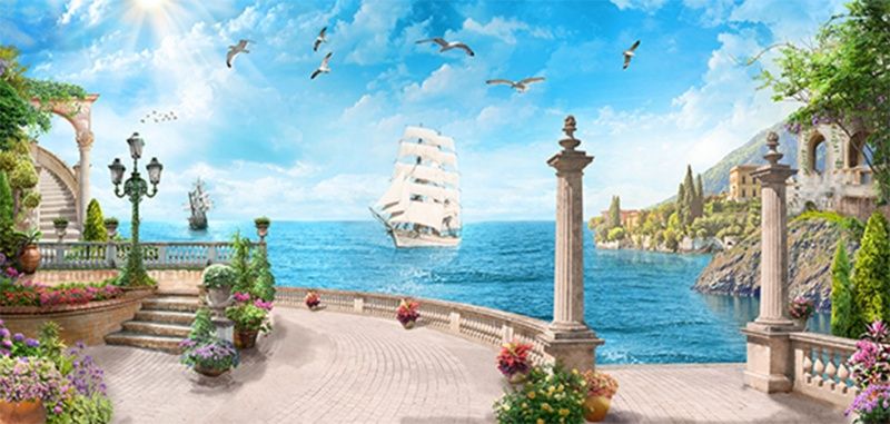 Фреска Современный Графический Дизайн 44437