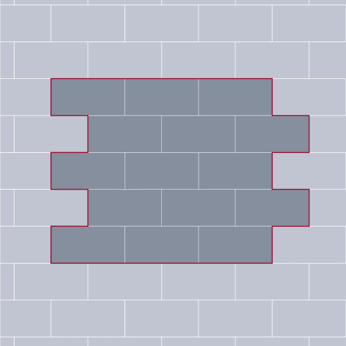 Тротуарная плитка STEINGOT Прямоугольник Красный  Верхний прокрас 60 мм