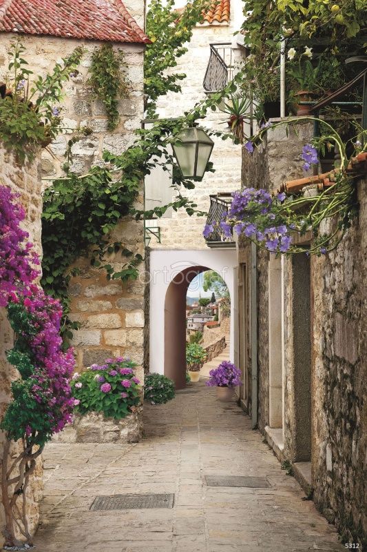 Фреска Старая улочка в Будве Art.5312