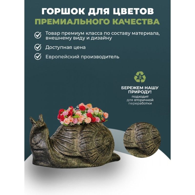 Горшок для растений (Planter SNAIL) улитка