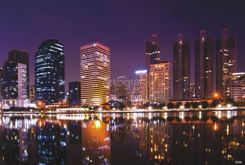 Фреска Небоскребы на набережной  Art.998