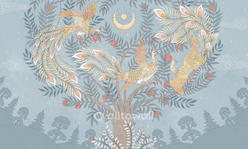 Фреска Перо Жар-птицы-1