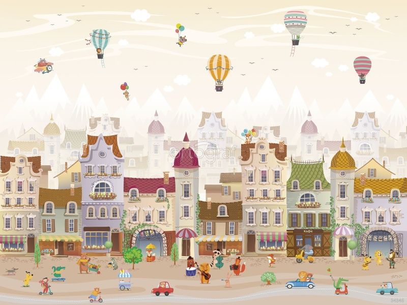 Фреска Счастливый городок Art.34346