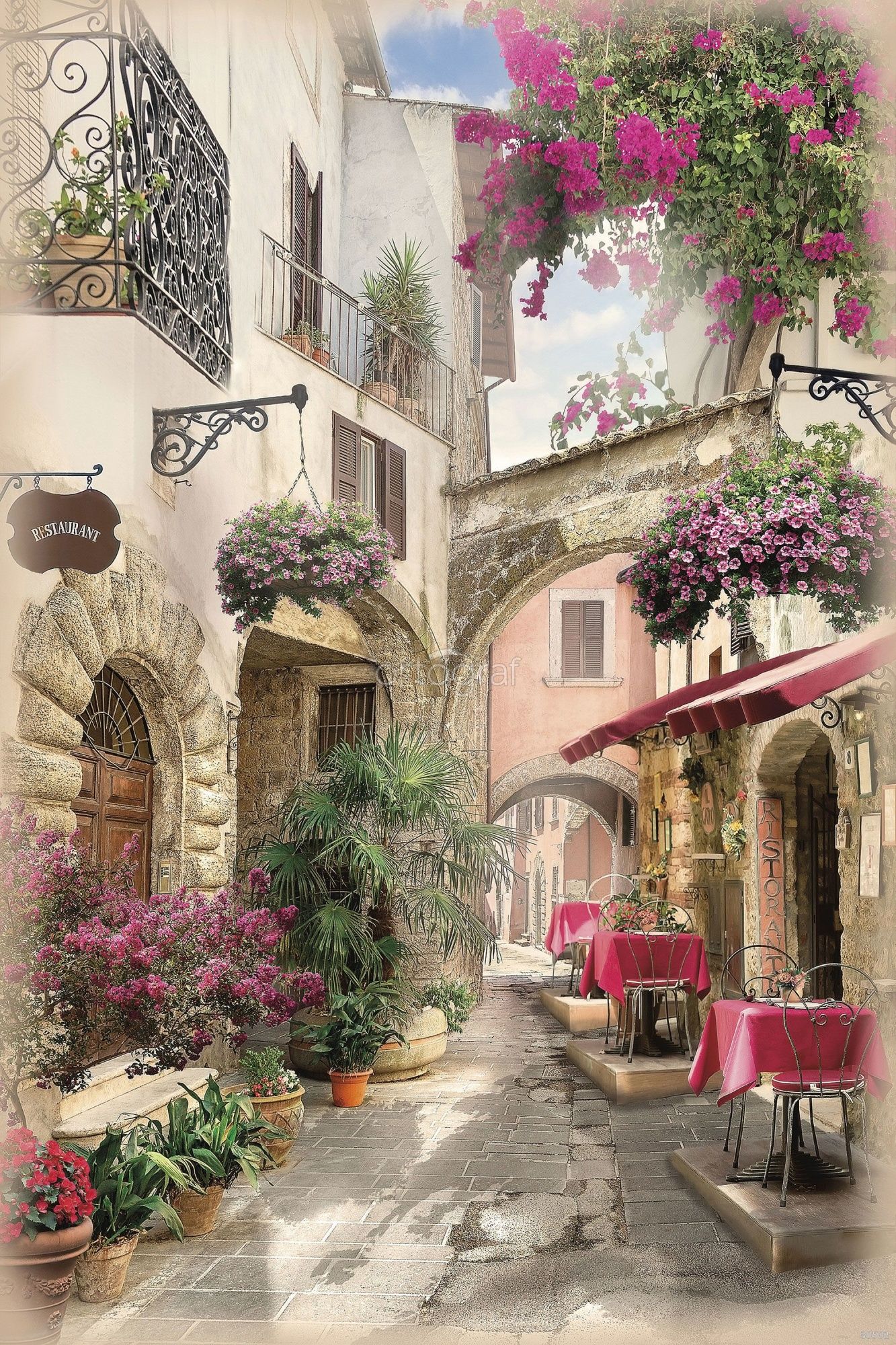 Фреска Улочка в Перудже Art.30502