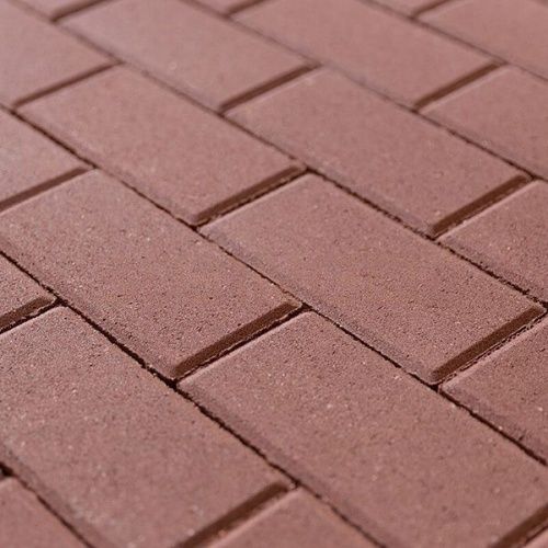 Тротуарная плитка STEINGOT Прямоугольник Темно-красная Верхний прокрас 60 мм