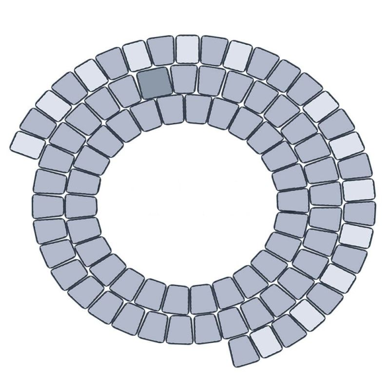 Тротуарная плитка STEINGOT Классика Арко Bianco Nero Верхний прокрас 60 мм