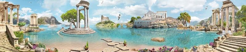 Фреска Панорамный ввид на античные строения