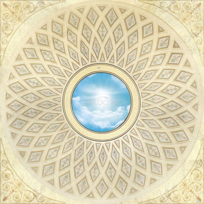 Фреска Потолок и круглый небосвод Art.5954