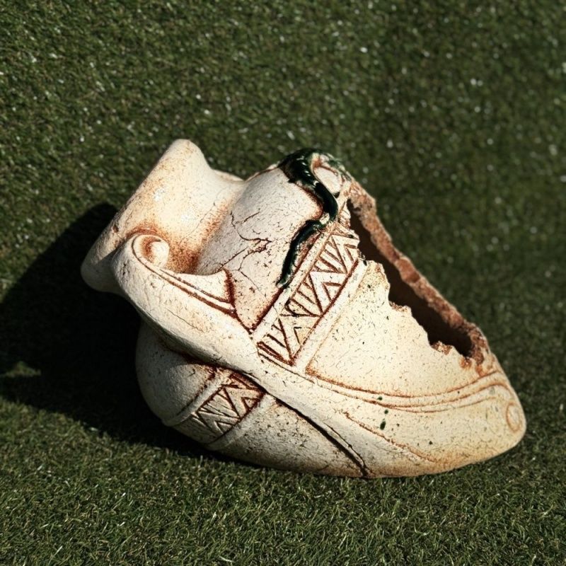 Амфора мини лежачая с ящерицей