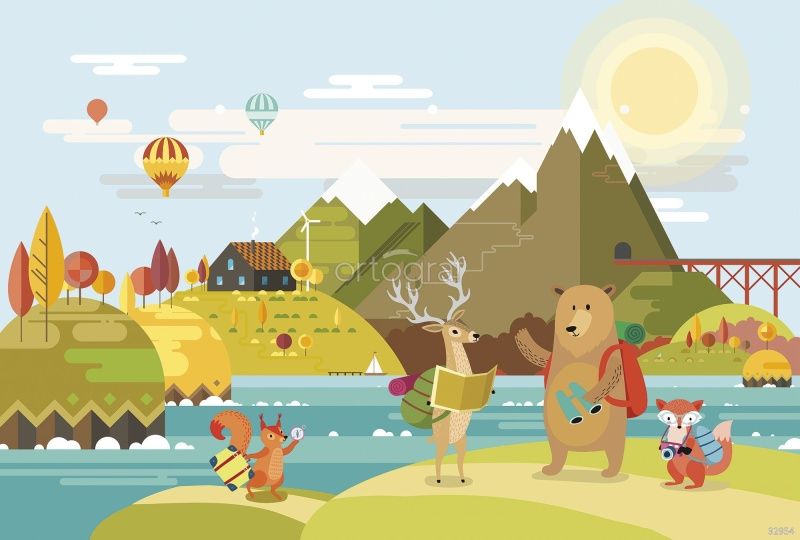 Фреска Путешествие в лесу Art.32954