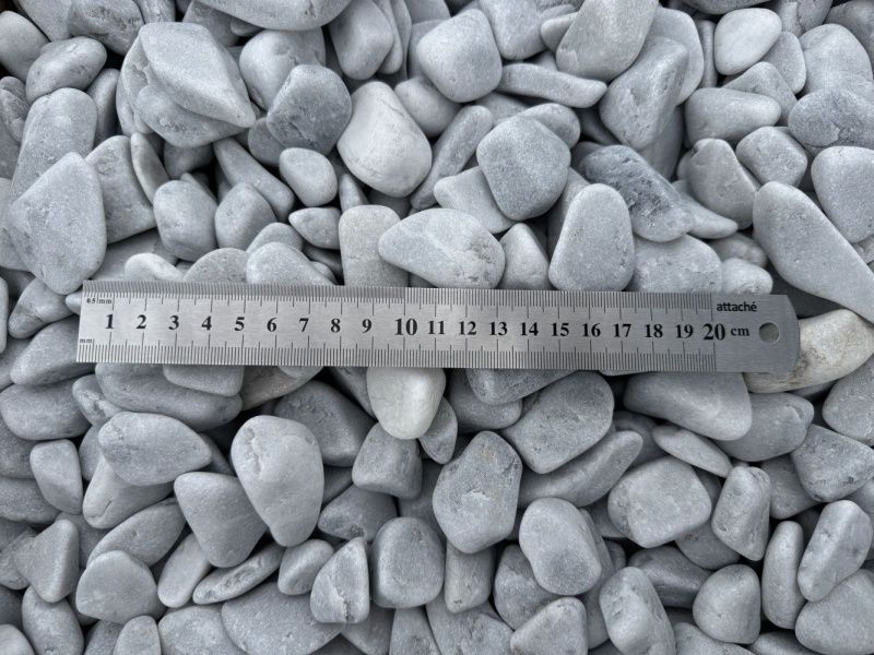 Серый мрамор галтованный 20-40