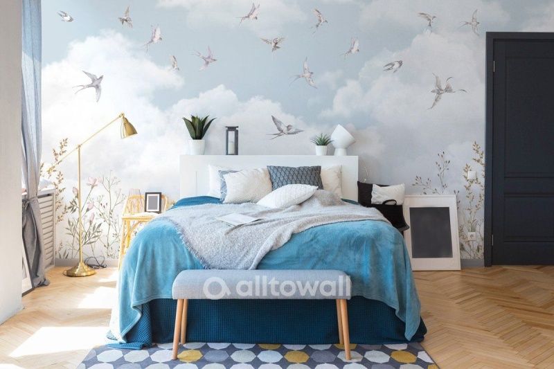 Фреска Танец ласточек-1