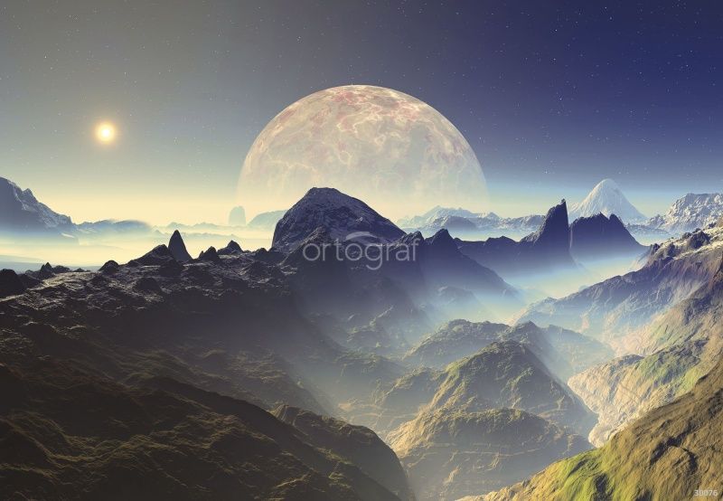 Фреска Туманная планета Art.30076