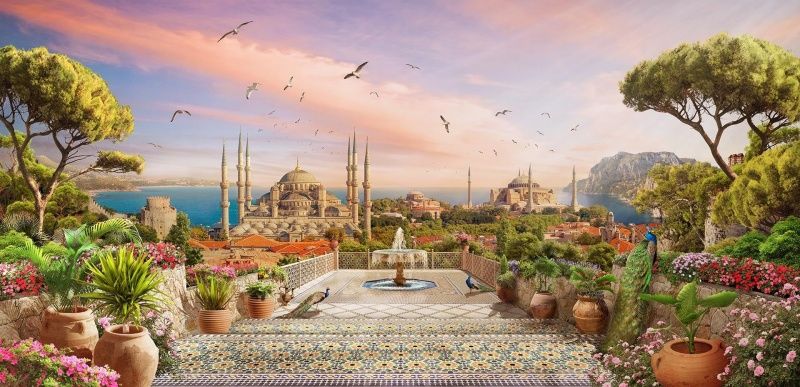 Фреска Современный Графический Дизайн м066