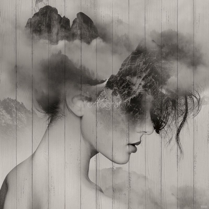 Фреска Туманные горы Art.33221