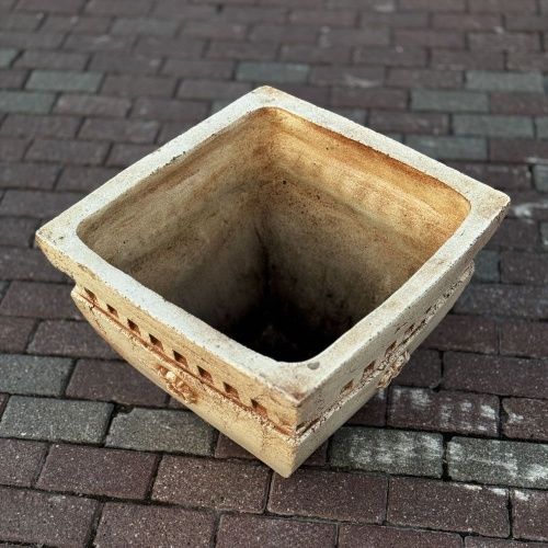 Кашпо Квадрат с цветком