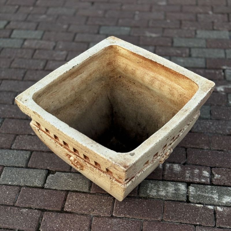 Кашпо Квадрат с цветком