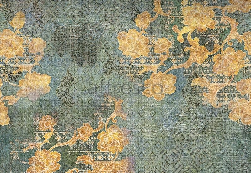 Фреска Желтые узоры, арт. ID136386