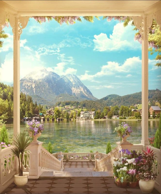 Фреска Пейзажи Балконы и террасы арт. a_948