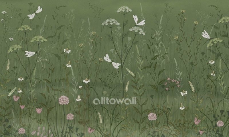 Фреска Полевые цветы-3