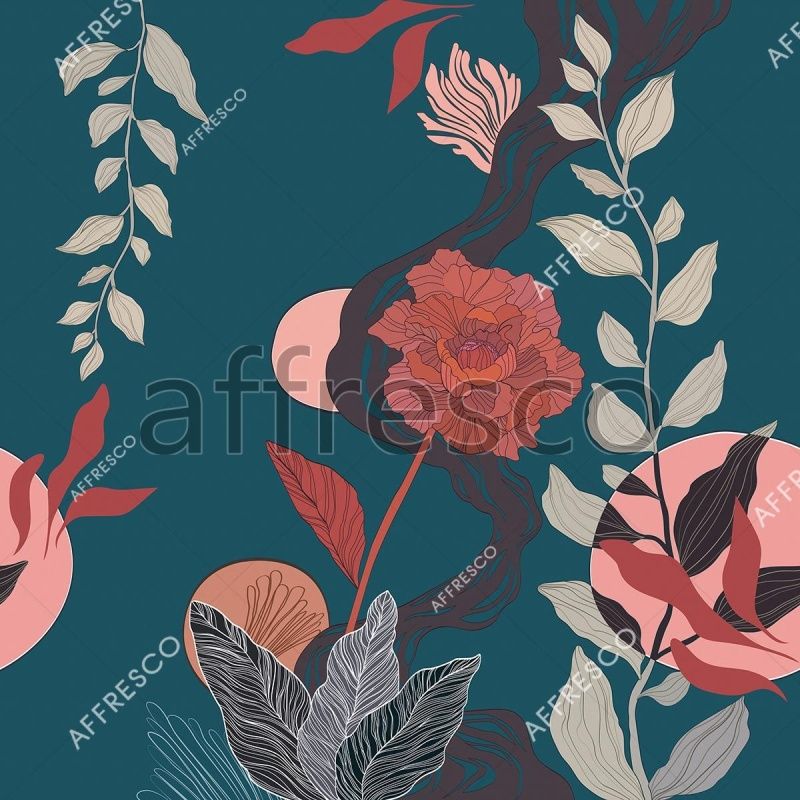 Фреска В центре цветов, арт. ID139391