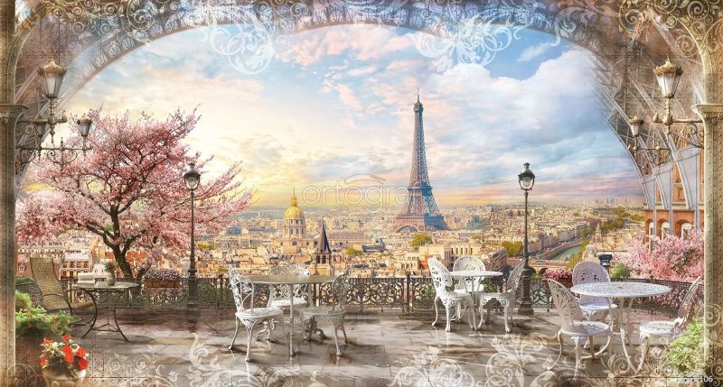 Фреска Парижская весна Art.9106