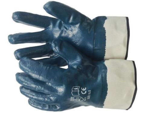 Перчатки нитриловые манжет полный 2-ой облив люкс